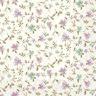 Fleurs Lilac Green Napkins