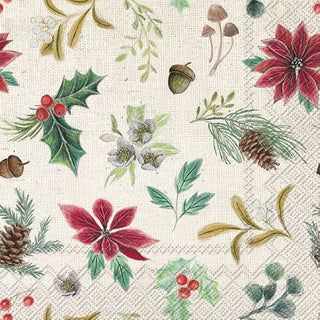 X-Mas Time Linen Napkins