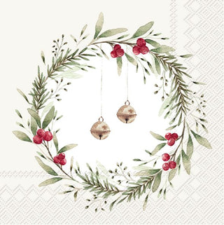 Christmas Bells Cream Napkins