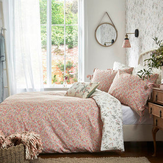 Loveston Coral Pink Double Duvet Cover Set