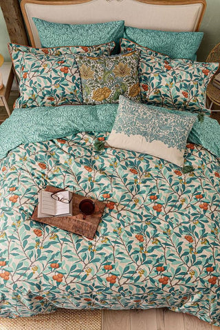 Arbutus Super King Duvet Cover Set Turquoise
