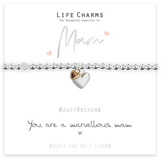 Marvellous Mum Hearts Bracelet