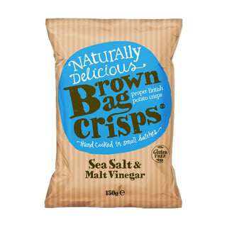 Sea Salt & Malt Vinegar Crisps 150g