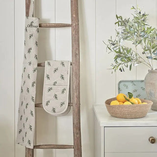 Linen Olive Adult Apron