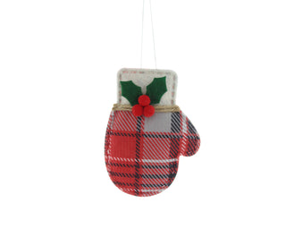 Tartan Mitten Decoration