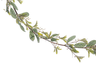 Green Mistletoe With White Berries Garland