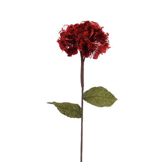 Red Hydrangea Stem 60cm