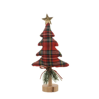 Fabric Tartan Tree 29cm