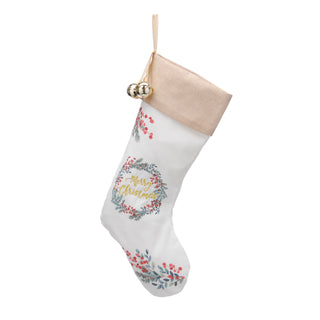 Merry Christmas Eucalyptus and Winter Berry Stocking