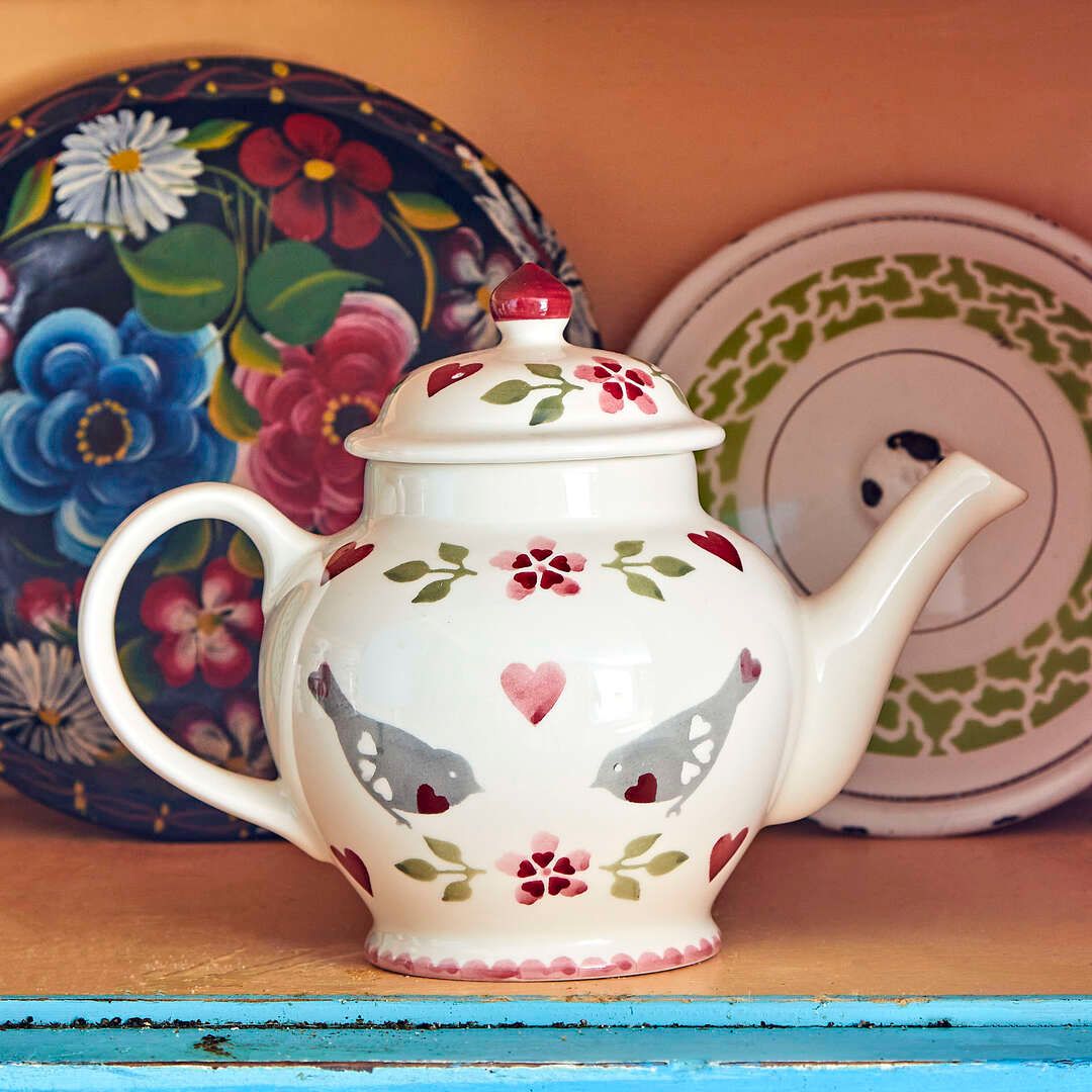Lovebirds 3 Mug Teapot