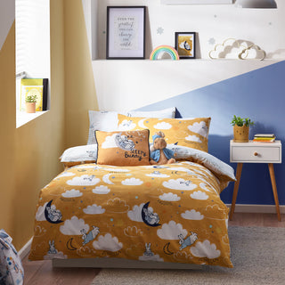 Peter Rabbit Sleepy Head Single Duvet Cover Set Ochre