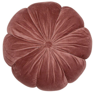 Flower Shaped Cushion Rosewood 40x40cm