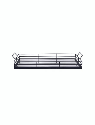 Curzon Rectangular Small Mirror Tray- Steel
