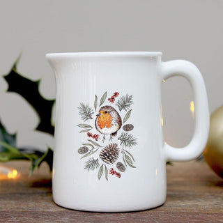 Winter Robin Mini Jug in a Gift Box