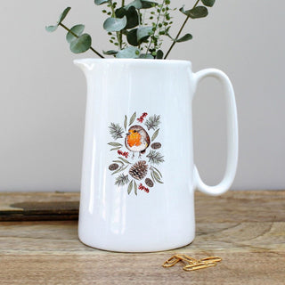 Winter Robin Pint Jug in a Gift Box