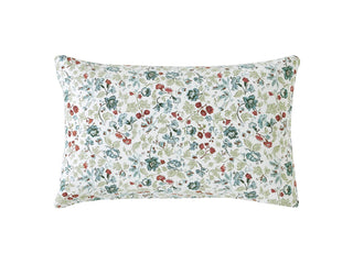 Rosa Sancta Newport Blue Brushed Cotton Standard Pillowcase Pair