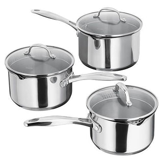 Stellar 7000, 3 Piece Draining Saucepan Set