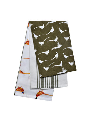 The Pantry Pheasant Twilight Tea Towels