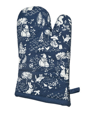 Peter Rabbit Classic Dark Blue Pattern Single Oven Glove