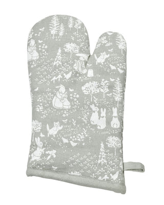 Peter Rabbit Classic Grey Pattern Single Oven Glove