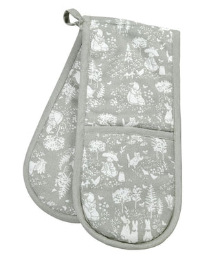 Peter Rabbit Classic Grey Pattern Double Oven Glove