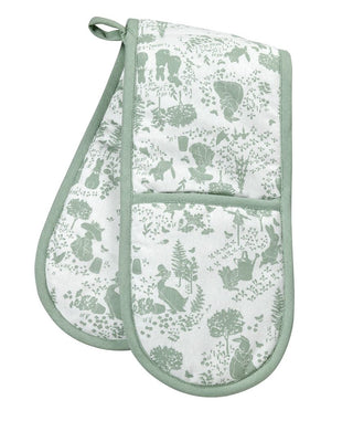 Peter Rabbit Classic Green Pattern Double Oven Glove