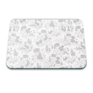 Peter Rabbit Classic Pattern Grey Glass Worktop Protector