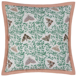 Silk Moth Feather Cushion Pale Pink