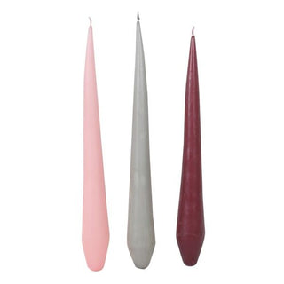 Pink Candle Set 3pce