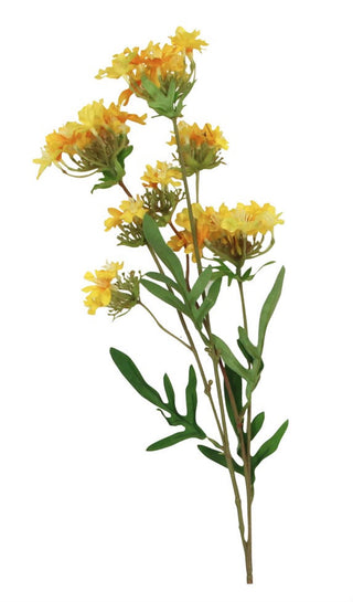 Gisela Graham Yellow Mini Zinnia Spray                          