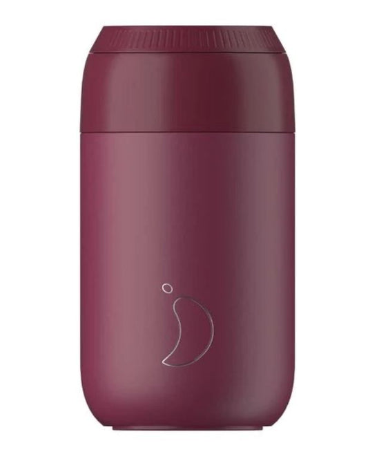 Chilly's 340ml Series 2 Coffee Cup Plum Red