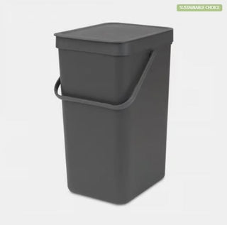 Sort & Go Waste Bin 16L Grey