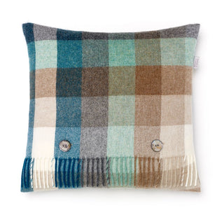 Harlequin Block Eucalyptus Cushion
