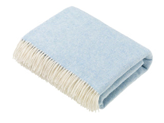 Herringbone Aqua Throw
