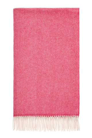 Herringbone Cerise Throw