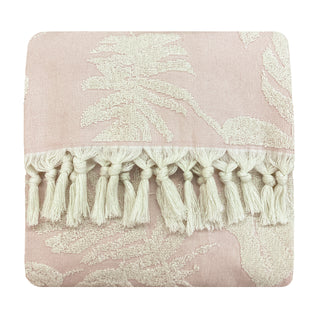 Tropics Jacquard Bath/Beach Towel Blush