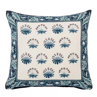 Earthly Paradise Cushion Teal & Sea Green