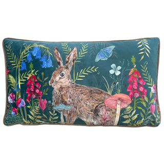 Willow Rabbit Feather Cushion Multi