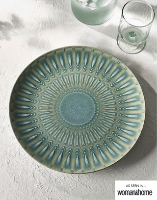 Living Jewels charger plate 32cm - Green