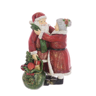 Resin Mr and Mrs Santa