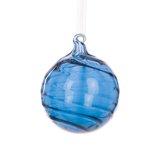 Samara Glass Bauble Blue