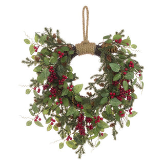 Oakham Cone & Berry Jute Wreath