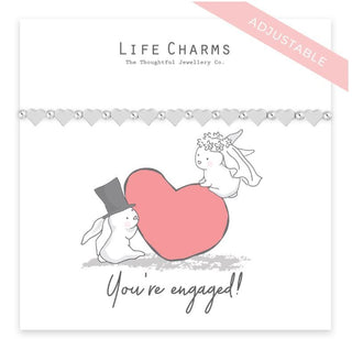 You're Engaged Rosey Rabbits Bracelet