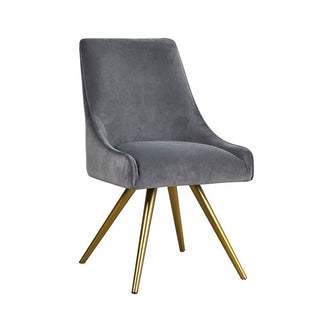 Amy Grey Velvet Dining Chair