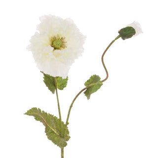 Deluxe Poppy Spray White