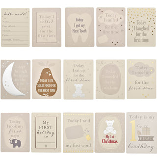 Little Star Baby Milestone Cards