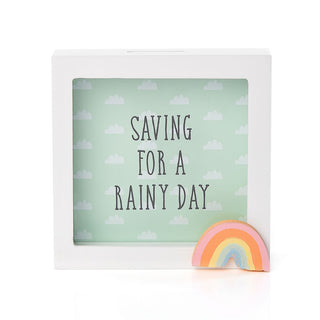 Saving for a Rainy Day Money Box