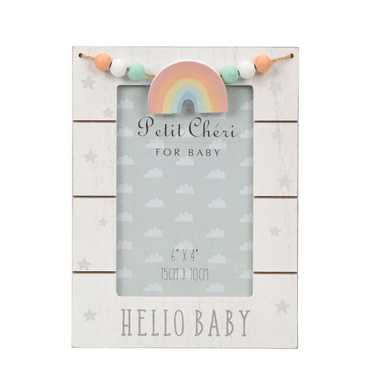 Petit Cheri "Hello Baby" Photo Frame 4" x 6"