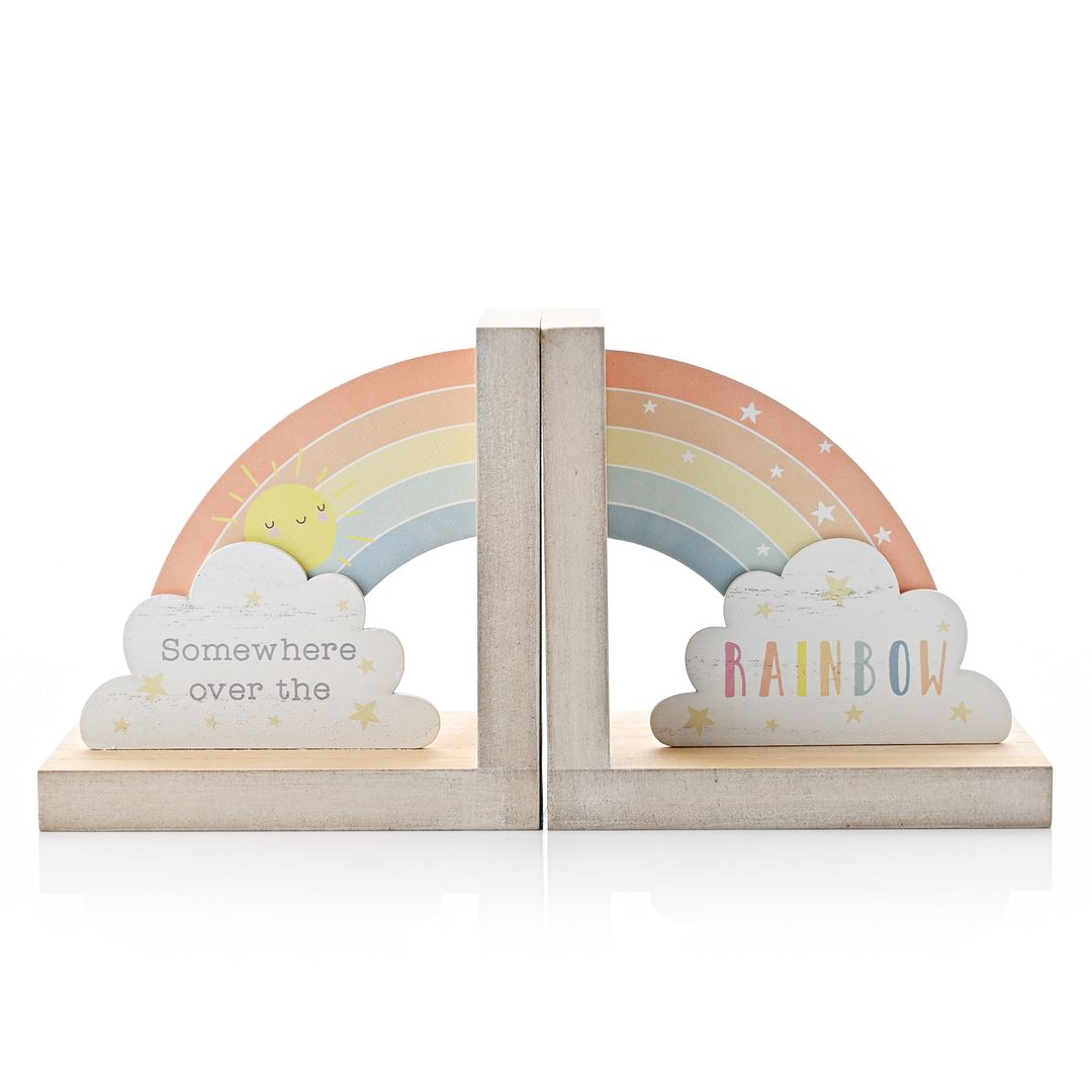 "Somewhere over the Rainbow" Petit Cheri Bookends
