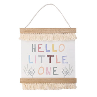 Petit Cheri Hanging Plaque "Hello Little One"